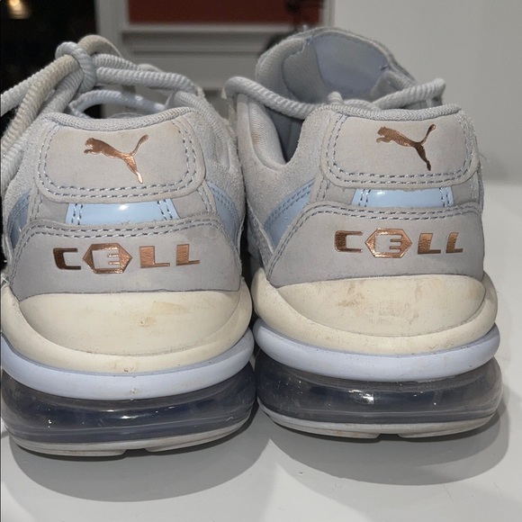 Puma CELL Venom Patent Women’s Sneakers size 10 Blue suede with Gold accents - Picture 5 of 7